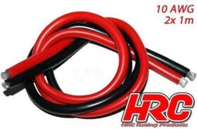 HRC Racing Kabel TSW Pro Racing 10 Gauge / 5.2mm2 Silber...
