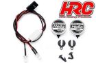 HRC Racing Lichtset 1/10 oder Monster Truck LED JR Stecker Hella Cover 2x Weiss LED / HRC8723A2
