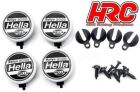 HRC Racing Lichtset 1/10 oder Monster Truck LED Hella Cover 4x (Ohne LED) / HRC8723A3