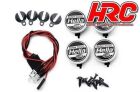 HRC Racing Lichtset 1/10 oder Monster Truck LED JR Stecker Hella Cover 4x Weiss LED / HRC8723A4