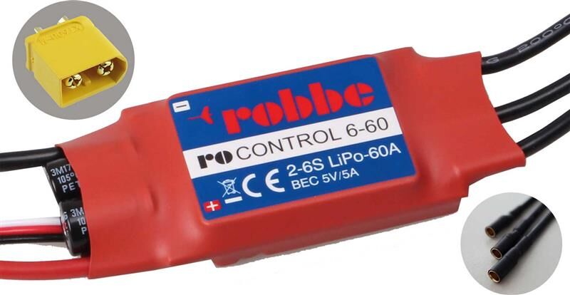 Robbe Modellsport RO-CONTROL-6-60 -- 2-6S -60(80A) BRUSHLESS REGLER / 8711