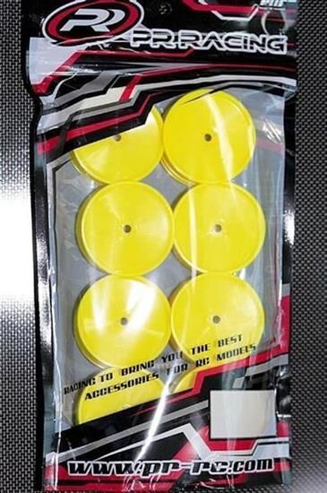 PR Racing 55x38mm 2WD+4WD Rear Wheels 12mm*8pcs(Yellow) For IFMAR / PR68400376