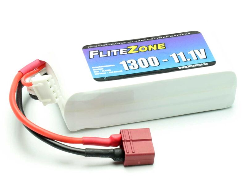 FliteZone LiPo Akku 1300 - 11,1V + T Stecker / C5336
