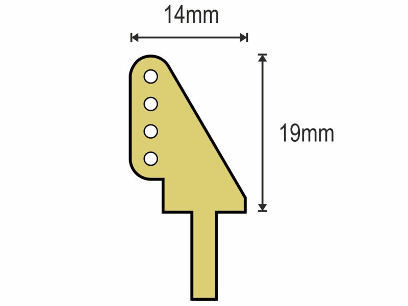 PICHLER Ruderhörner CNC 19mm (VE=10St.) / C5200