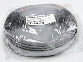 PICHLER Klettband schwarz 25 Meter (VE= 1 Rolle) / C5533