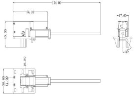 PICHLER Einziehfahrwerk elektr. 90° (M) (linkseindrehend) / C9669