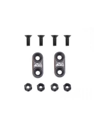 ARROWMAX 1/10th On-Road Alu Wing Mounts (Gray) / AM030105