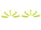 ARROWMAX small body clip 1/10 - fluorescent yellow (10) / AM103102