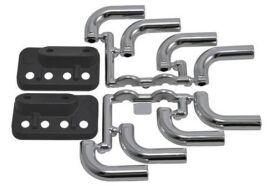 RPM Zoomies Seiten-Auslass-Auspuff-End-Rohre chrome / RPM70853