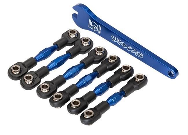 TRAXXAS Turnbuckles Alu blau CamberLinks 32mm v(2)/28mm h(2) Toe Lin / TRX8341X