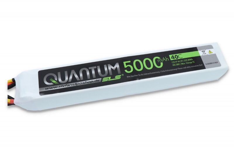 SLS Lipo Akku Quantum 5000mAh 12S1P 44,4V 40C/80C SPLIT / SLSQ500012140SP