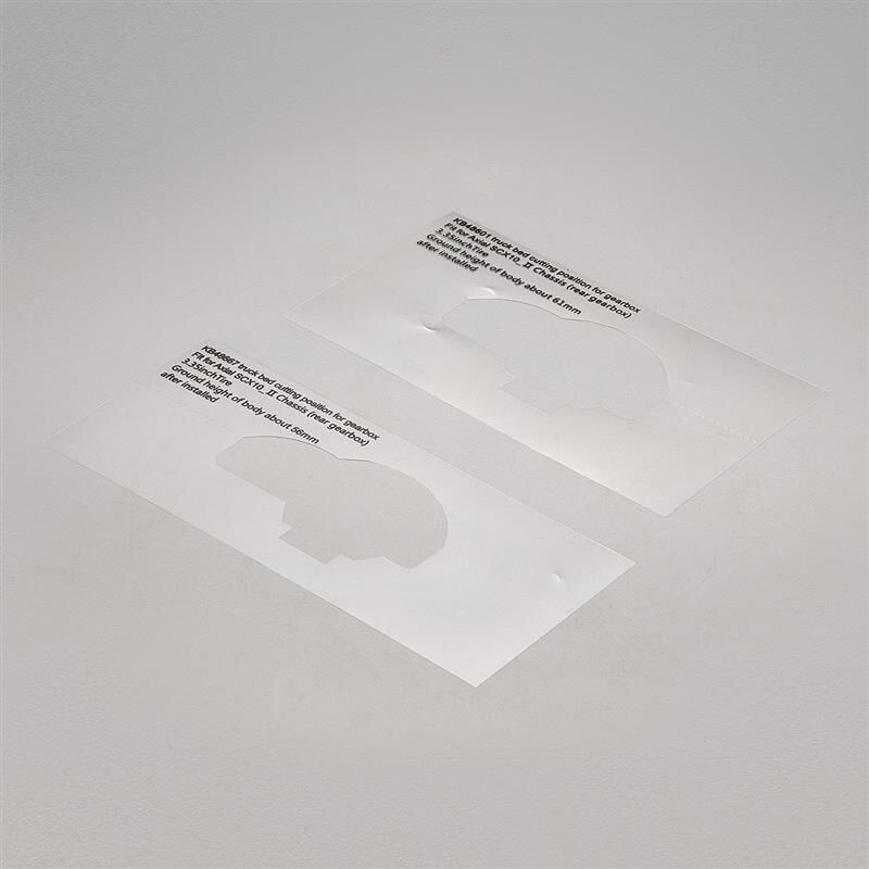 Killerbody Schneidschablone SCXII für Getriebeausschnitt LC70 / KB48704