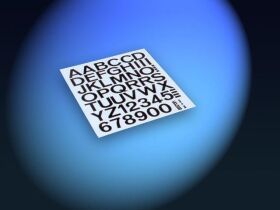 Extron Aufkleber Zahlen / Buchstaben 50mm (schwarz) /...