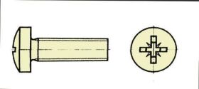 Extron Nylonschr. Zylk. mit Kreuz M 3x10 (100 St.) /...