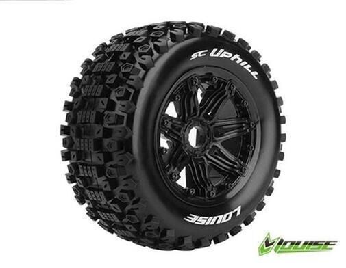 LOUISE SC-UPHILL auf Felge schwarz (1 Paar) Sport-Compund vo/hi / T3293B