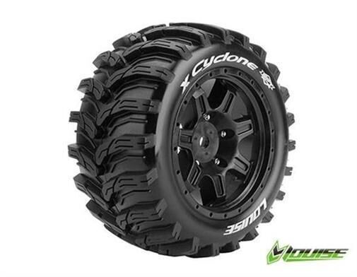 LOUISE X-MAXX X-CYCLONE Sport-Reifen Felge schwarz / T3298B