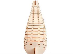 Krick COREL Gelaserter Kiel+Spantensatz für Corel Bausatz Wasa 1:75 / 21965