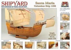 Krick SHIPYARD Santa Maria 1492 Laser Kartonbausatz / 24603