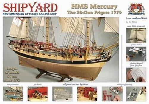 Krick SHIPYARD HMS Mercury 1779 Laser Kartonbausatz / 24606