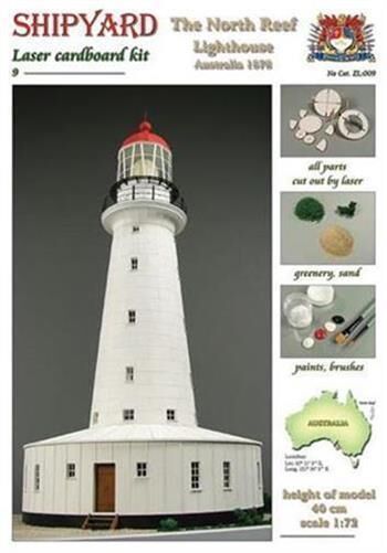 Krick SHIPYARD Leuchtturm North Reef Laser Kartonbausatz / 24659