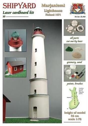 Krick SHIPYARD Leuchtturm Marjaniemi Laser Kartonbausatz / 24660