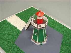 Krick SHIPYARD Leuchtturm Bunthauser Spitze Laser Kartonbausatz / 24664