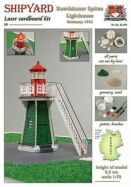 Krick SHIPYARD Leuchtturm Bunthauser Spitze Laser Kartonbausatz / 24664