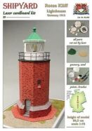 Krick SHIPYARD Leuchtturm Rotes Kliff Laser Kartonbausatz / 24675