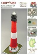 Krick SHIPYARD Leuchtturm Pellworm Laser Kartonbausatz / 24676
