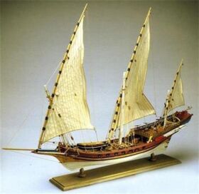 Krick AMATI Sciabecco Piratenschiff 1753 1:60 Baukasten /...