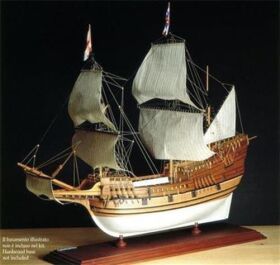 Krick AMATI Mayflower englische Galeone Standmodell...