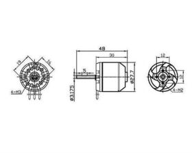 Krick MAX Marine Aussenläufer Brushless Motor für Boote / Schiffsmodelle P285 750 KV / 42432