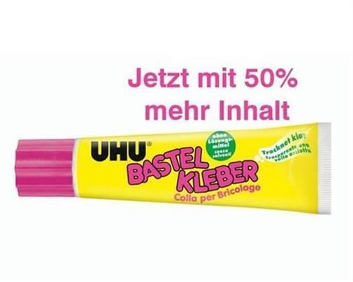 UHU Bastelkleber 90g Tube ohne Lösungsmittel / 47735