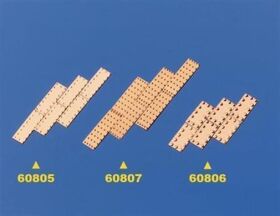 Krick Kupferplatten,geprägt, 6x12mm (100) / 60806