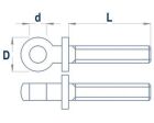 Krick Augenschraube M1,4x12mm (10 Stk.) / 63141