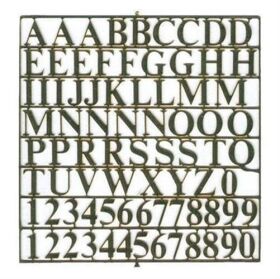 Krick Buchstabensatz 6 mm Messing / 63410