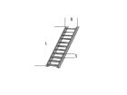 Plastruct STA-4 Treppen 1:100 ABS (2 Stück) / 190442
