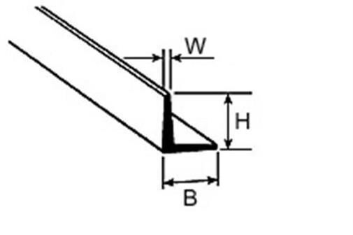 Krick PLASTRUCT AFS-6 Winkelprofil 6,4x6,4x610mm (5) / 190506