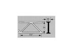 Krick PLASTRUCT OTWS-32 Brückenfachwerk 25,4x7,9x300mm (2) / 190658