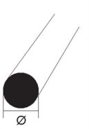 Krick PLASTRUCT MR-10 Rundstab Ø 0,3x250mm (10) / 190850