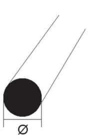 Krick PLASTRUCT MR-25 Rundstab Ø 0,63x250mm (10) /...