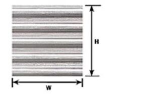 Krick PLASTRUCT Wellblech eckig PS-26 1:24(2Stk) / 191521