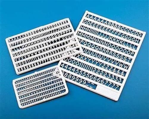Krick PABT-2 Buchstaben+Zahlen Kunststoff 2 mm hoch / 196001