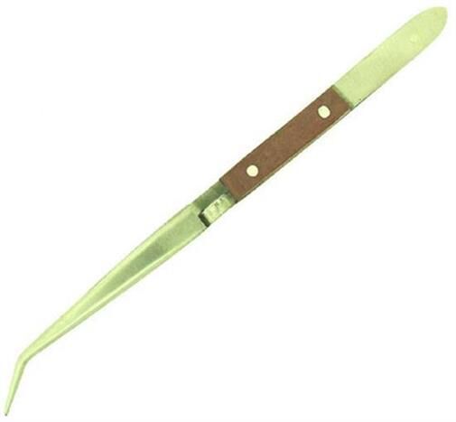 Krick EXCEL Pinzette Kunststoffgriff gekröpft 160 mm / 430424