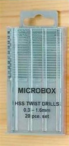 Krick MODELCRAFT Microbox 20 HSS Bohrer 0,3-1,6 mm metrisch / 492045