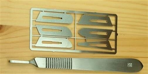 Krick MODELCRAFT Sägeklingen 6er Set + Skalpellgriff / 492105