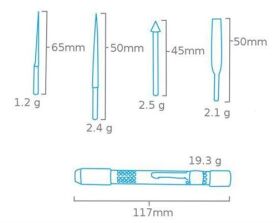Krick MODELCRAFT Halter mit 4 Diamanteinsätzen / 492341