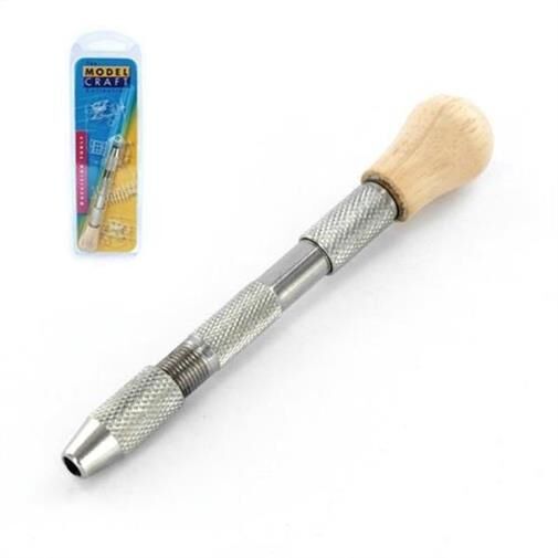 Krick MODELCRAFT Handbohrfutter mit Holzgriff klein / 492374