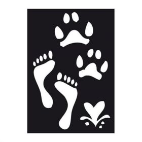 Krick SPRAYCRAFT Airbrush Schablone FOOT STEPS / 493308
