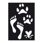 Krick SPRAYCRAFT Airbrush Schablone FOOT STEPS / 493308